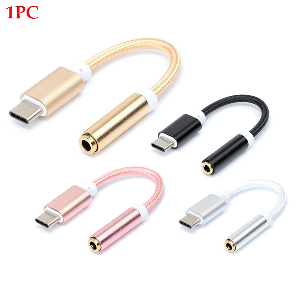 TypeC To 3.5mm Phone Accessory Practical Headphone Jack Audio Cable Lightweight Mini Portable Adapter Converter Aluminum Alloy | Мобильные