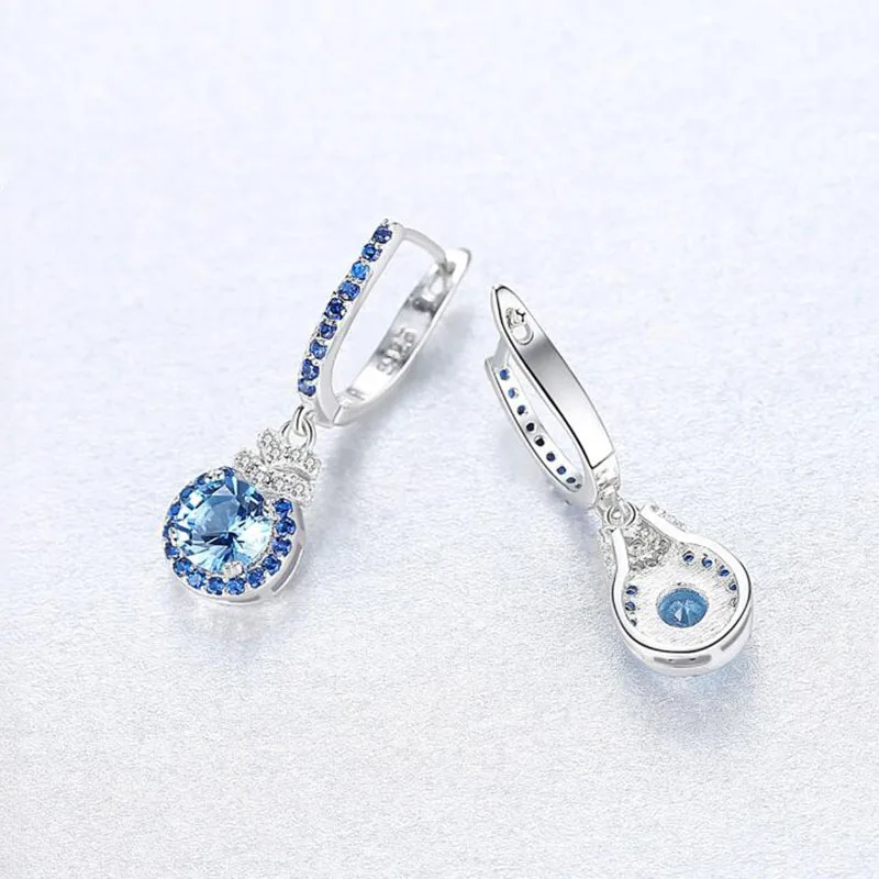 New Arrival 925 Sterling Silver Sapphire Water Drop Dangle Earrings For Women Fine Jewelry Blue Zircon Drop Earring
New Arrival 925 Sterling Silver Sapphire Water Drop Dangle Earrings For Women Fine Jewelry Blue Zircon Drop Earring