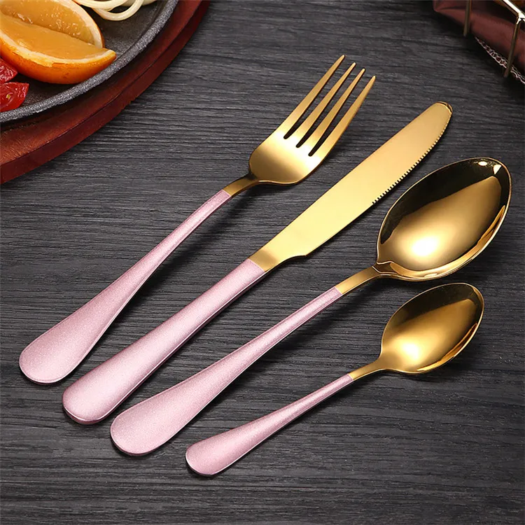 Kitchen Cutlery Set 18/10 Stainless Steel Tableware Spoon Set116pcs Pink Gold Cutlery Forks Knives Spoons Set Free Shipping
Kitchen Cutlery Set 18/10 Stainless Steel Tableware Spoon Set116pcs Pink Gold Cutlery Forks Knives Spoons Set Free Shipping