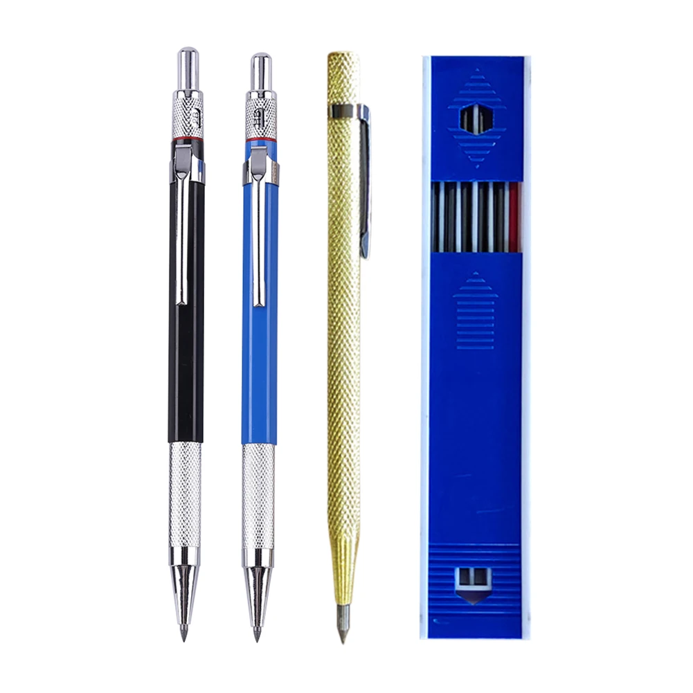 3pcs Woodworking Mechanical Pencil Set Professional Automatic Lead Pencil Carpenters Drawing Marking Device Builder Lead Pens
3pcs Woodworking Mechanical Pencil Set Professional Automatic Lead Pencil Carpenters Drawing Marking Device Builder Lead Pens