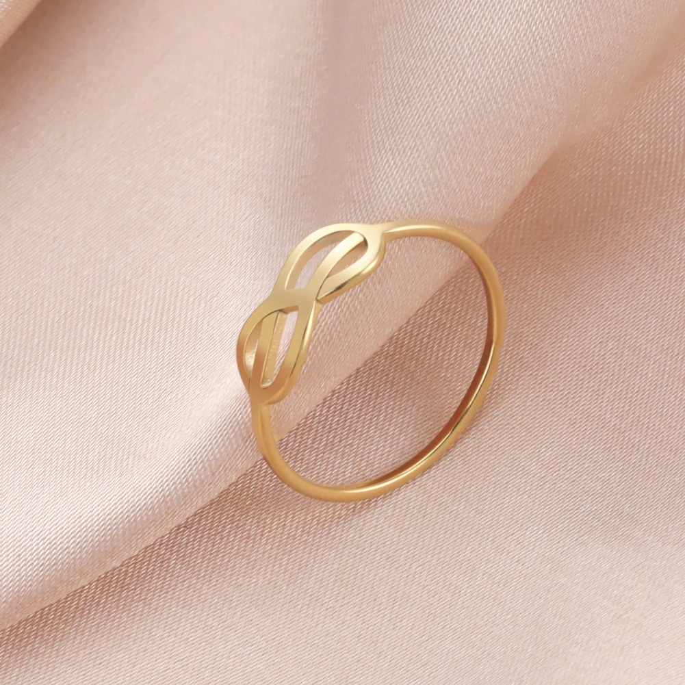Lucktune Infinite Love Rings for Woman Men Stainless Steel Sliver Gold Color Simple Elegant Ring Jewelry for Wedding Engagement
Lucktune Infinite Love Rings for Woman Men Stainless Steel Sliver Gold Color Simple Elegant Ring Jewelry for Wedding Engagement