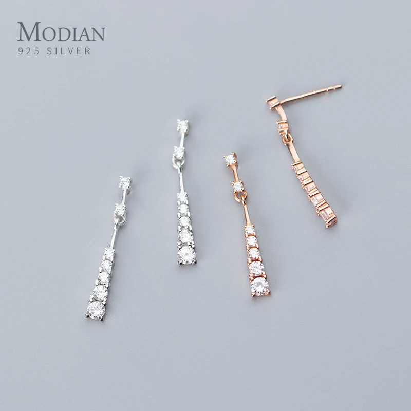 Modian Pure 925 Sterling Silver Shining Zircon Geometric Trapezoid Drop Earring for Women Irregular Earring Fine Jewelry Bijoux
Modian Pure 925 Sterling Silver Shining Zircon Geometric Trapezoid Drop Earring for Women Irregular Earring Fine Jewelry Bijoux