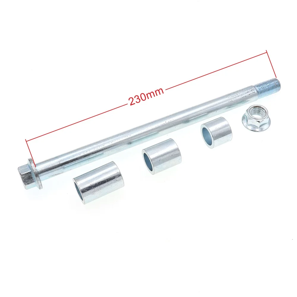 Передняя Задняя ось колеса M15, 220 мм, 15 мм, с 2 распорками, подходит для мотоциклов 70cc, 90cc, PIT PRO
Передняя Задняя ось колеса M15, 220 мм, 15 мм, с 2 распорками, подходит для мотоциклов 70cc, 90cc, PIT PRO