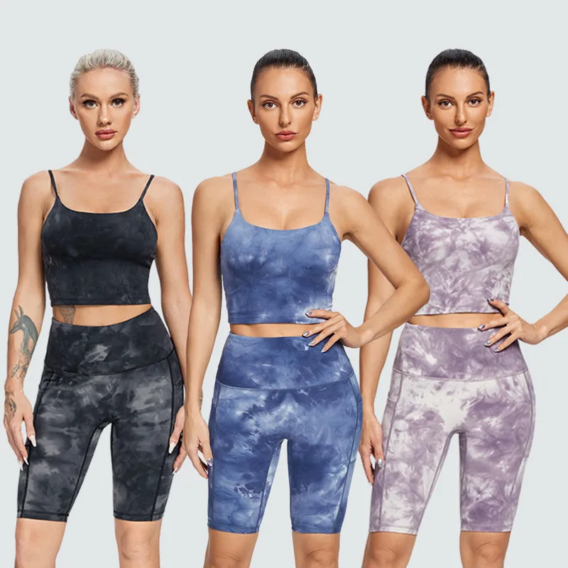 Seamless Women's Yoga Clothes Printed 2-Piece Sports Bra Yoga Shorts Suit, Quick-Drying Tight-Fitting Suit Running Fitness Suit
Seamless Women's Yoga Clothes Printed 2-Piece Sports Bra Yoga Shorts Suit, Quick-Drying Tight-Fitting Suit Running Fitness Suit