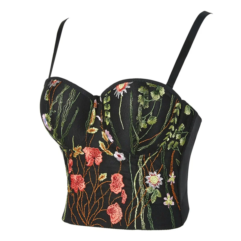 Camis For Womens Short Embroidery Camisole Female Spaghetti Strap Crop Tops Elastic Tank Top Woman Vest Elegant French Chic
Camis For Womens Short Embroidery Camisole Female Spaghetti Strap Crop Tops Elastic Tank Top Woman Vest Elegant French Chic