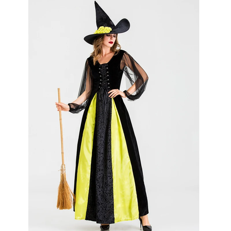 Carnival Halloween Lady Green Witch Costume Tulle Sleeve Ghost Magic Sorceress RolePlay Cosplay Party Fancy Dress
Carnival Halloween Lady Green Witch Costume Tulle Sleeve Ghost Magic Sorceress RolePlay Cosplay Party Fancy Dress