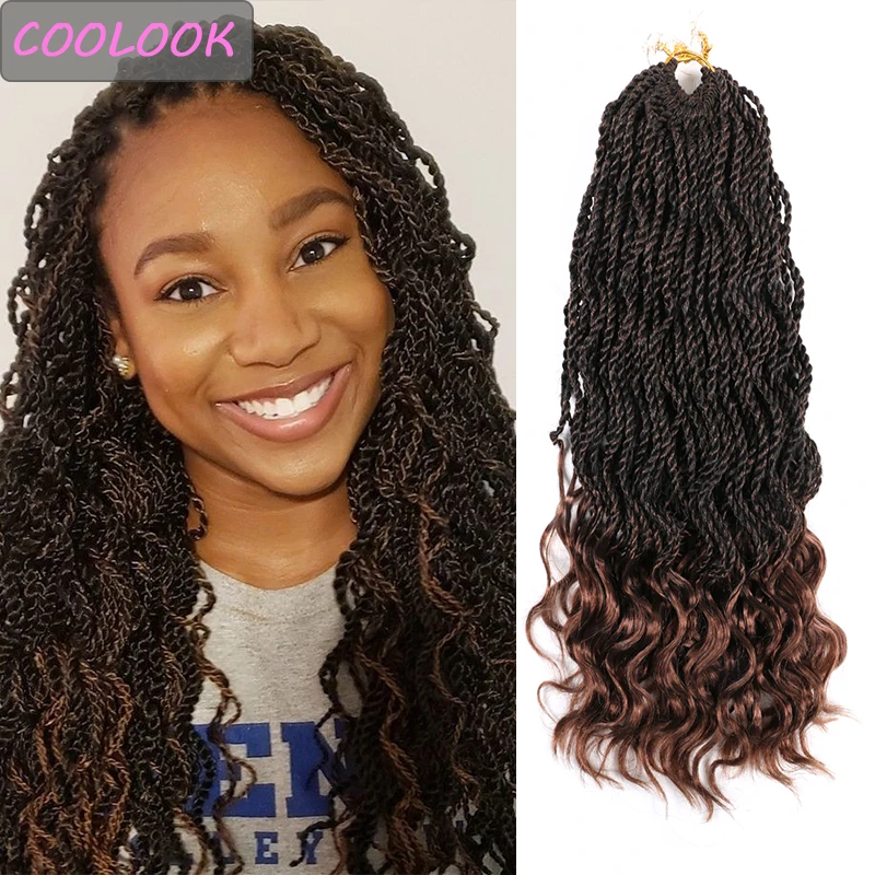 Ombre Wavy Senegalese Twist Crochet Braids Hair with Wavy Ends 14inch Small Twist Crochet Hair Synthetic Braiding Hair Extension
Ombre Wavy Senegalese Twist Crochet Braids Hair with Wavy Ends 14inch Small Twist Crochet Hair Synthetic Braiding Hair Extension
