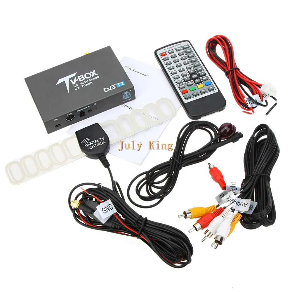 

DVB-T2 Car Digital HD TV Receiver, DVB-T Receiver Single Antenna TV Tuner Support 160KM/H, MPEG-1 / -2 / -4, H.264 Decoder