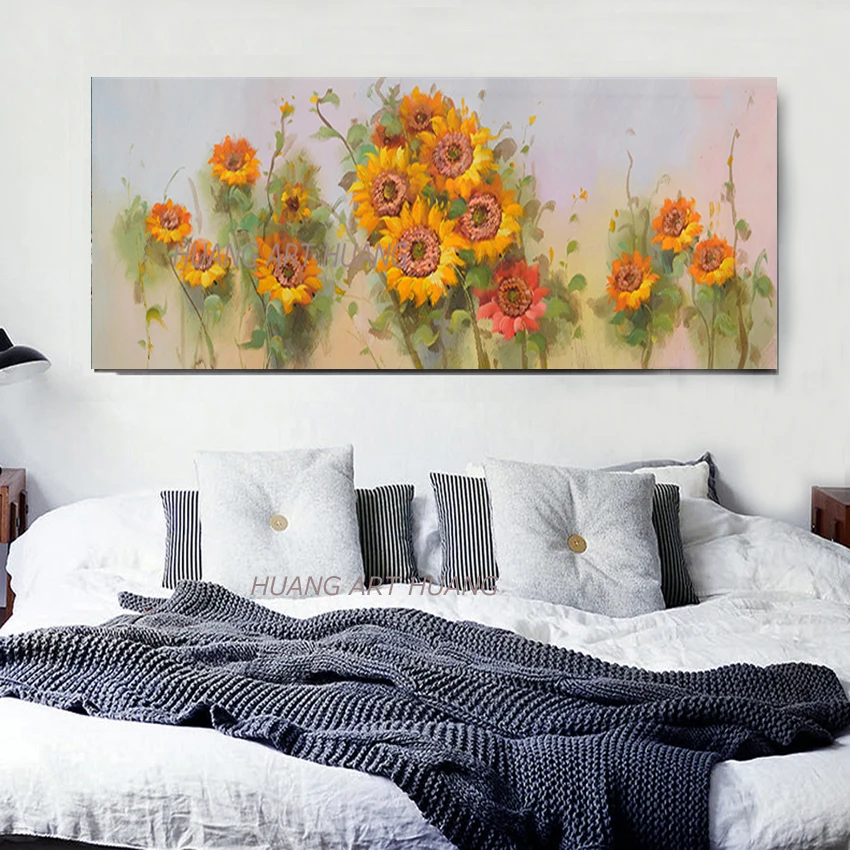Home Decoration Acrylic Painting Artwork Hand Painted Canvas Sunflower Oil Painting Wall Palette Knife Paintings Wall Pictures
Home Decoration Acrylic Painting Artwork Hand Painted Canvas Sunflower Oil Painting Wall Palette Knife Paintings Wall Pictures