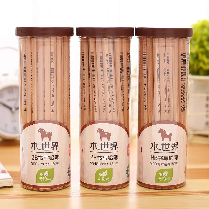 Канцелярские товары deli, треугольный шестигранный карандаш HB/2B, карандаш для скетчинга и письма, оптовая продажа
Канцелярские товары deli, треугольный шестигранный карандаш HB/2B, карандаш для скетчинга и письма, оптовая продажа