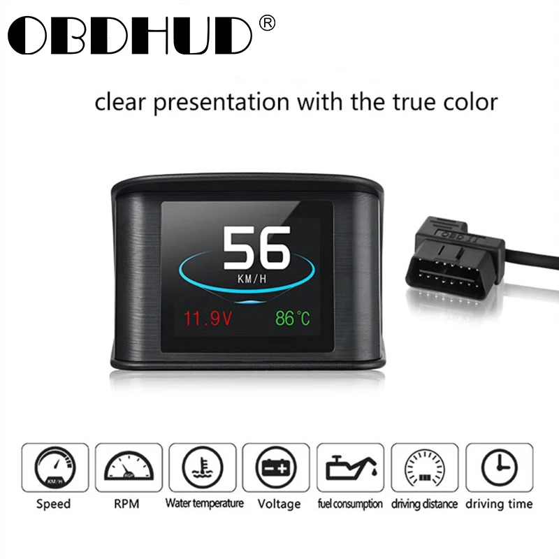 Бортовой компьютер HUD OBD2 P10, со спидометром, GPS T600, сигнализацией о превышении скорости, температурой расхода топлива
Бортовой компьютер HUD OBD2 P10, со спидометром, GPS T600, сигнализацией о превышении скорости, температурой расхода топлива