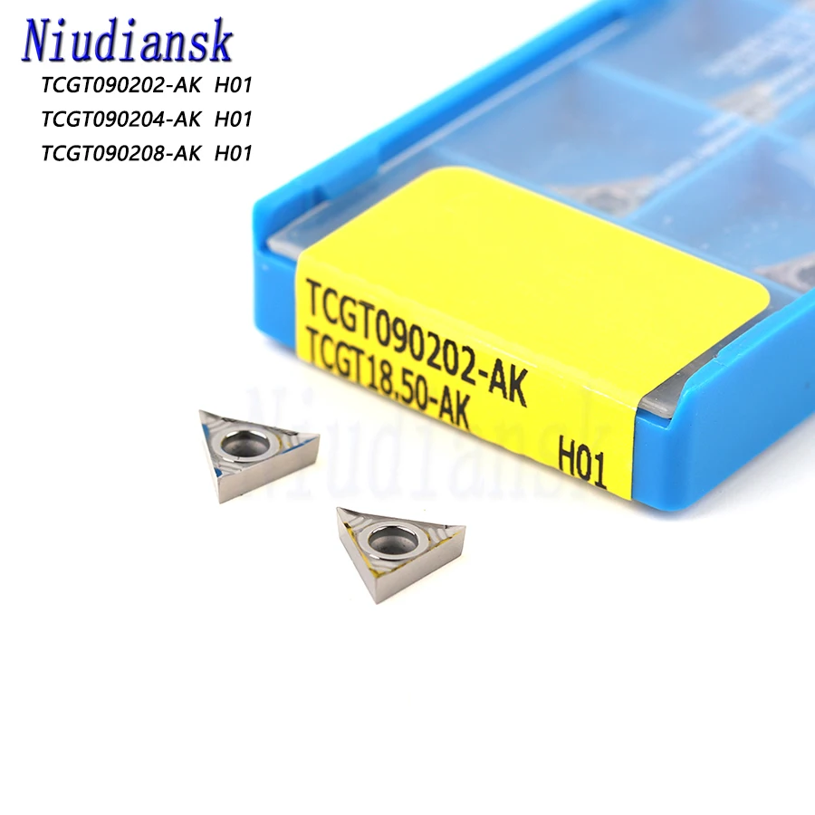 TCGT090202 TCGT090204 TCGT090208 AK H01 Алюминиевый Токарный Инструмент фрезерная вставка