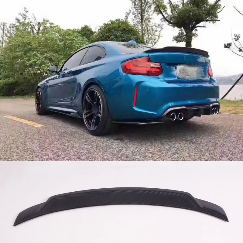 M C Стиль углеродного волокна стволы спойлер Подходит для BMW F87 M2|trunk spoiler|spoiler carbon