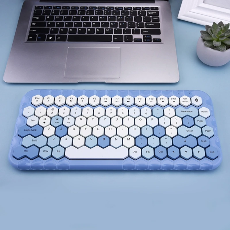 2.4G Wireless Bluetooth Keyboard Mouse Set Sweet Color Prismatic 83-Keys Silent Multimedia Keyboard for PC Laptop
2.4G Wireless Bluetooth Keyboard Mouse Set Sweet Color Prismatic 83-Keys Silent Multimedia Keyboard for PC Laptop