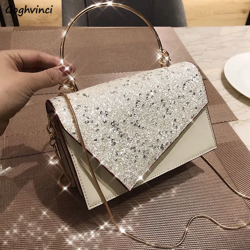 Sequined Bling PU Leather Shoulder Bags Women Fashion Elegant High Quality Luxury Cross Body Chain-bag Ins Flap Handbags Trendy
Sequined Bling PU Leather Shoulder Bags Women Fashion Elegant High Quality Luxury Cross Body Chain-bag Ins Flap Handbags Trendy