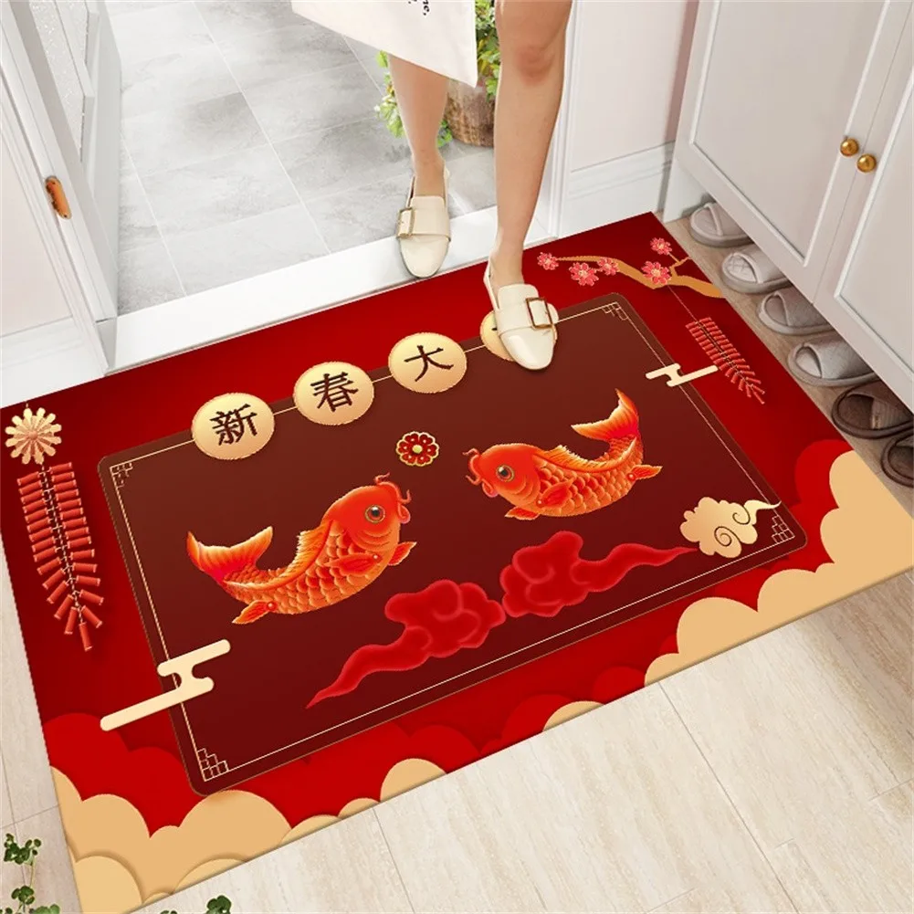 Home Entrance Doormat CNY Anti-Slip Mat Chinese New Year Cartoon Tiger Carpet Home Floor Decoration Living Room Carpet
Home Entrance Doormat CNY Anti-Slip Mat Chinese New Year Cartoon Tiger Carpet Home Floor Decoration Living Room Carpet