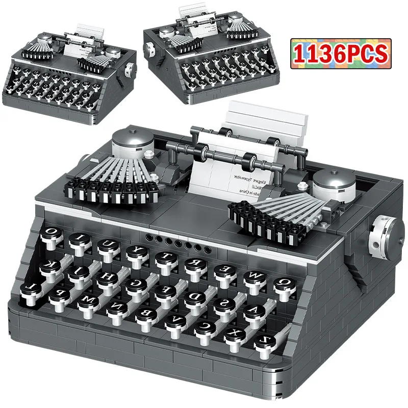 1136pcs City Mini Retro Typewriter Keyboard Building Blocks Classical Printer Bricks Education Toys for Children Gifts
1136pcs City Mini Retro Typewriter Keyboard Building Blocks Classical Printer Bricks Education Toys for Children Gifts