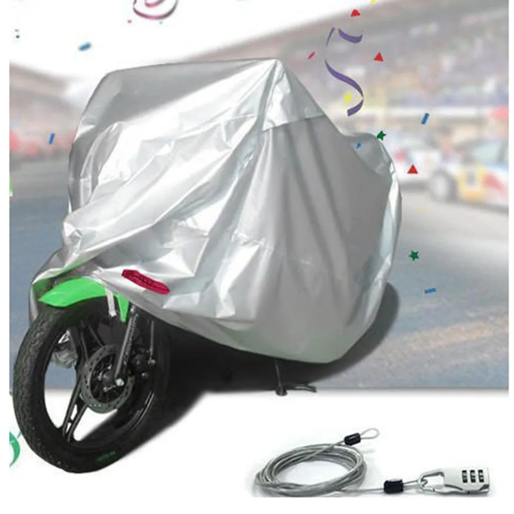 Motorcycle Rain Cover Motor Bike Scooter Protector Dust Resist and Waterproof 
Motorcycle Rain Cover Motor Bike Scooter Protector Dust Resist and Waterproof