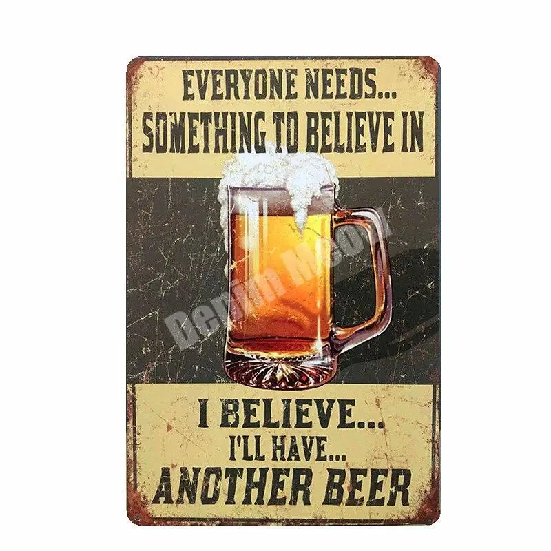 Beer Around The World Vintage Metal Tin Signs Cafe Bar Farmhouse Decorative Plates Drinking Hours Posters Wall Home Decor MN91 | Дом и сад