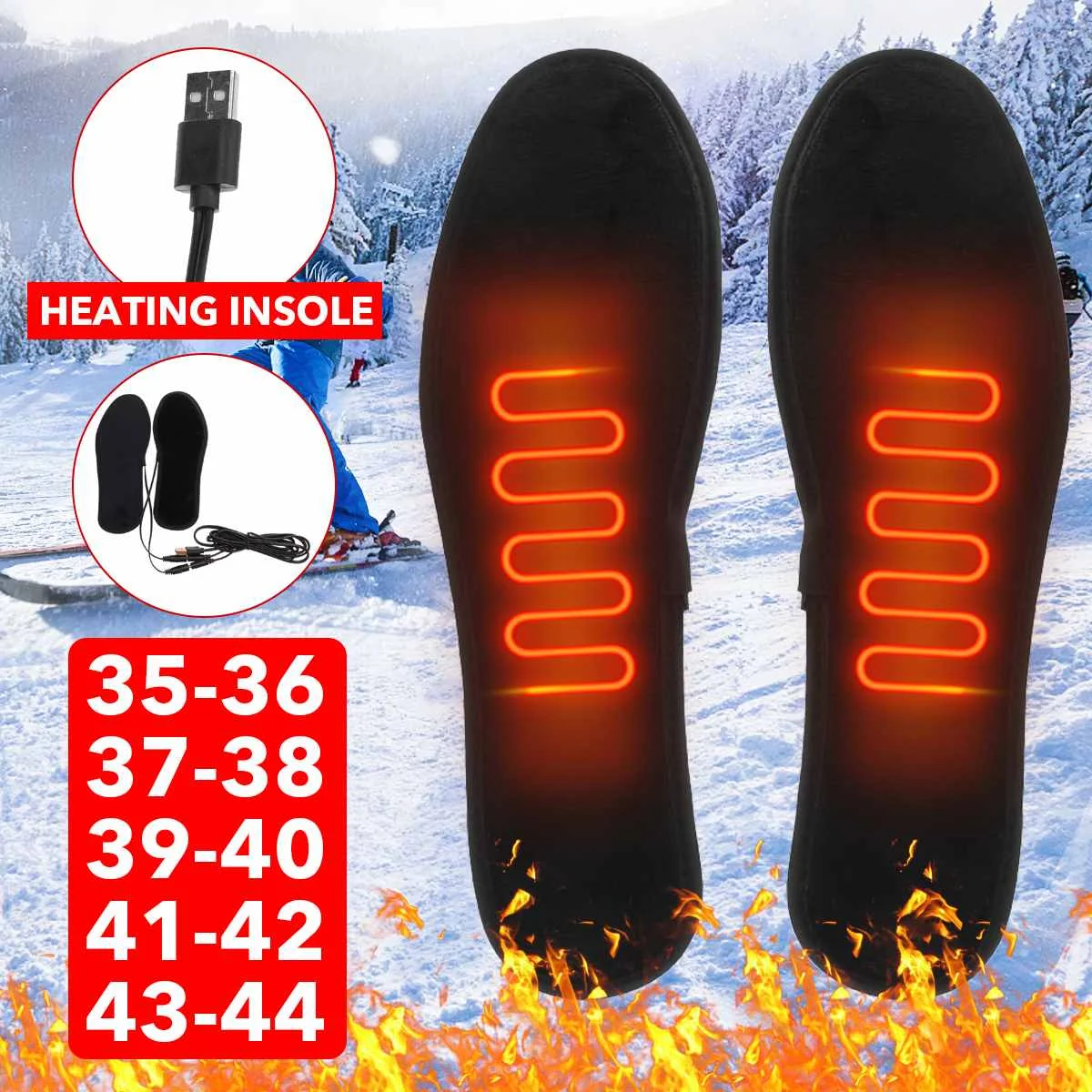 USB Heated Shoe Insoles Heating Insoles Rechargeable Electric Heated Insoles Warm Sock Pad Mat
USB Heated Shoe Insoles Heating Insoles Rechargeable Electric Heated Insoles Warm Sock Pad Mat