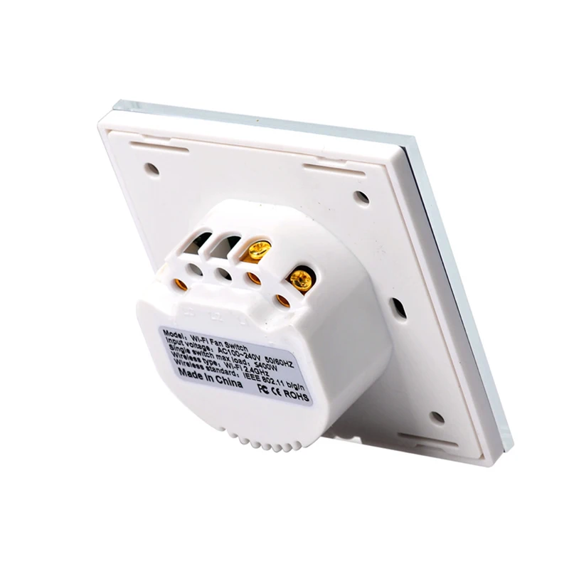 EU standard fan smart switch voice remote control touch panel switch APP smart life wireless compatible with Alexa Google Home
EU standard fan smart switch voice remote control touch panel switch APP smart life wireless compatible with Alexa Google Home