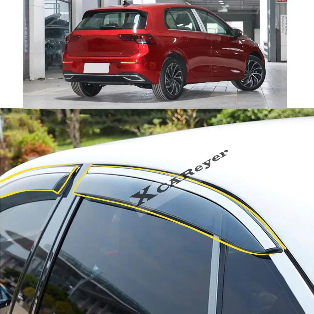 For VW Volkswagen Golf8 Golf 8 2020 2021 2022 Car Body Styling Sticker Plastic Window Glass Wind Visor Rain/Sun Guard Vent Parts
For VW Volkswagen Golf8 Golf 8 2020 2021 2022 Car Body Styling Sticker Plastic Window Glass Wind Visor Rain/Sun Guard Vent Parts