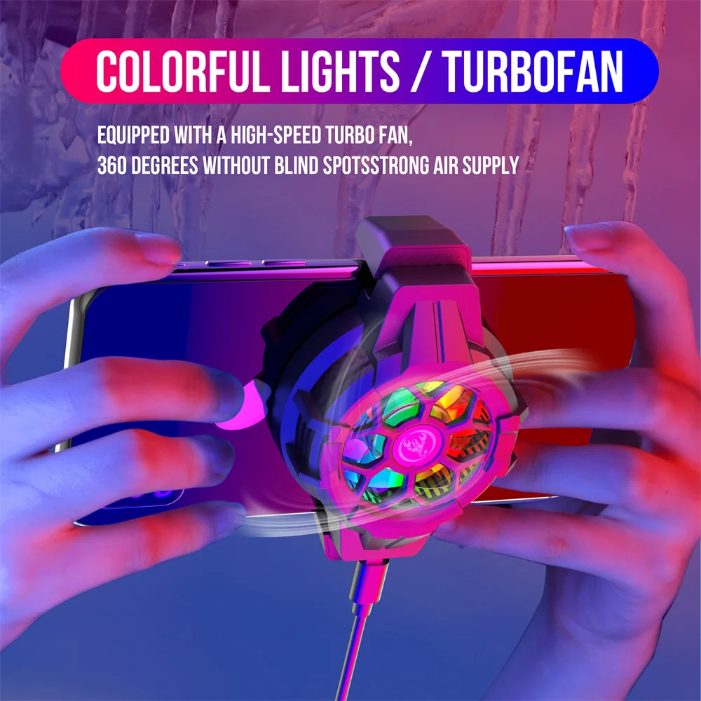 Universal Mobile Phone Gaming Cooling Semiconductor Radiator Cooling Fan For Smartphone Refrigeration Bracket Colorful Lights
Universal Mobile Phone Gaming Cooling Semiconductor Radiator Cooling Fan For Smartphone Refrigeration Bracket Colorful Lights