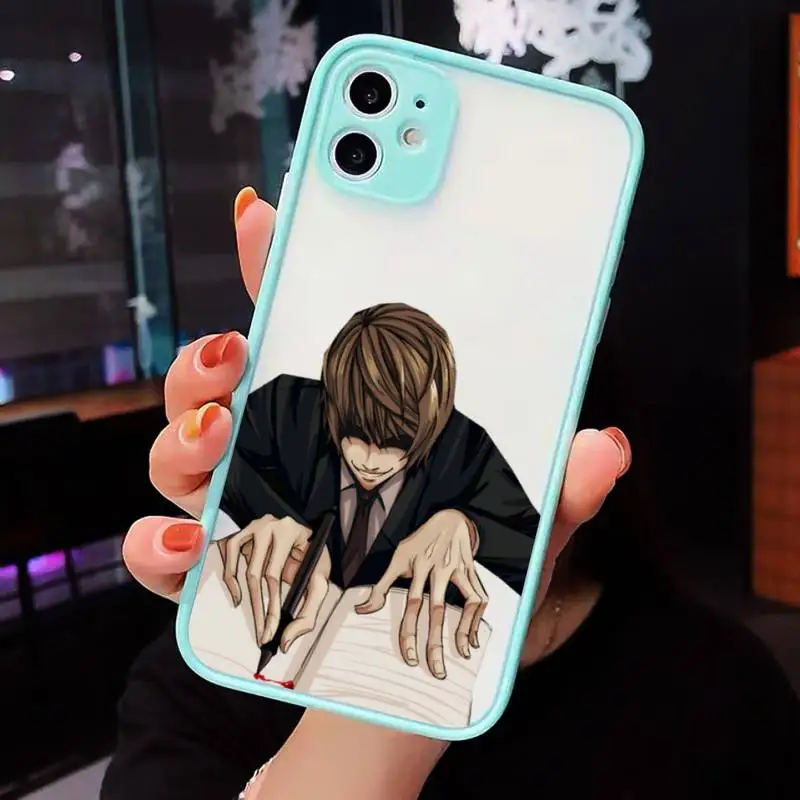 Death Note Ryuk kira Phone Case Matte transparent For blue iPhone 12 Mini 11 Pro XR XS Max 7 8 Plus X Back Cover
Death Note Ryuk kira Phone Case Matte transparent For blue iPhone 12 Mini 11 Pro XR XS Max 7 8 Plus X Back Cover