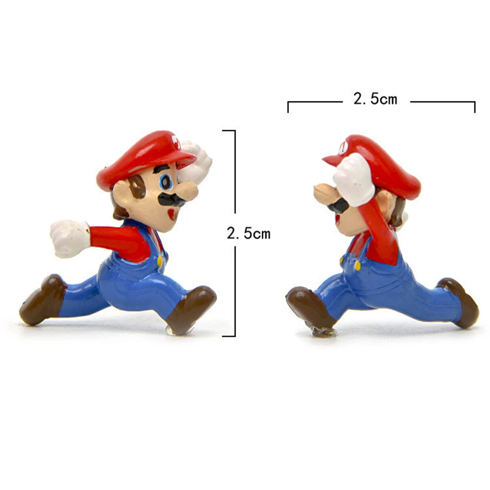 10 шт. 3D наклейки для холодильника Super Mario Bros домашний декор на магнитах ПВХ