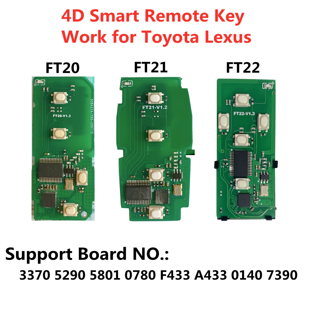 Lonsdor For Subaru Smart Key FT21-5801 314/433MHz K518 Smart Remote Key 4D PCB Board work with K518 Key programmer
Lonsdor For Subaru Smart Key FT21-5801 314/433MHz K518 Smart Remote Key 4D PCB Board work with K518 Key programmer