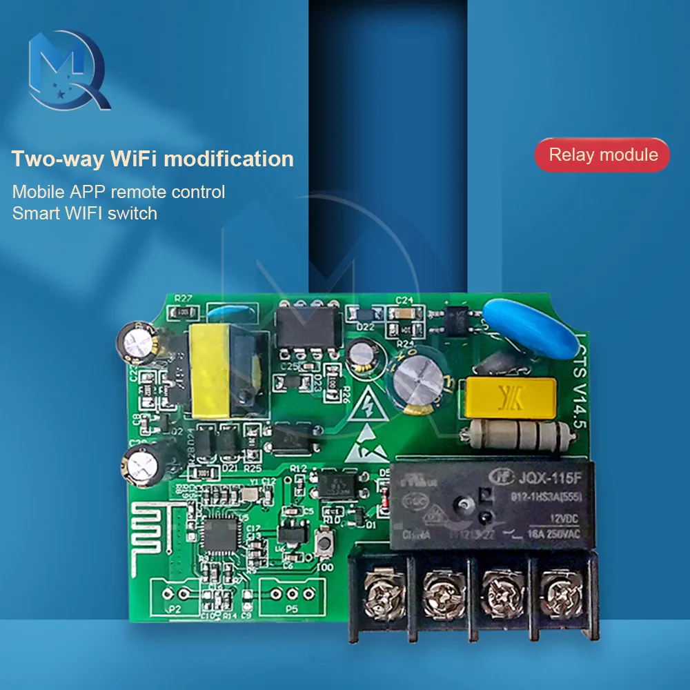 AC90-250V Relay Module Mobile APP Remote Control Switch Relay Board Onboard Intelligent IoT WIFI Dual Switch Module
AC90-250V Relay Module Mobile APP Remote Control Switch Relay Board Onboard Intelligent IoT WIFI Dual Switch Module