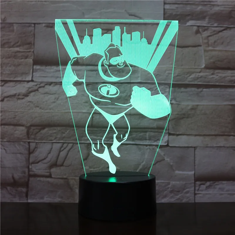 3D светодиодный ночник Mr Incredible Bob Parr, фигурка, украшение для мальчиков, детей, малышей, рождественские подарки, USB, настольная лампа, прикроват...
3D светодиодный ночник Mr Incredible Bob Parr, фигурка, украшение для мальчиков, детей, малышей, рождественские подарки, USB, настольная лампа, прикроват...