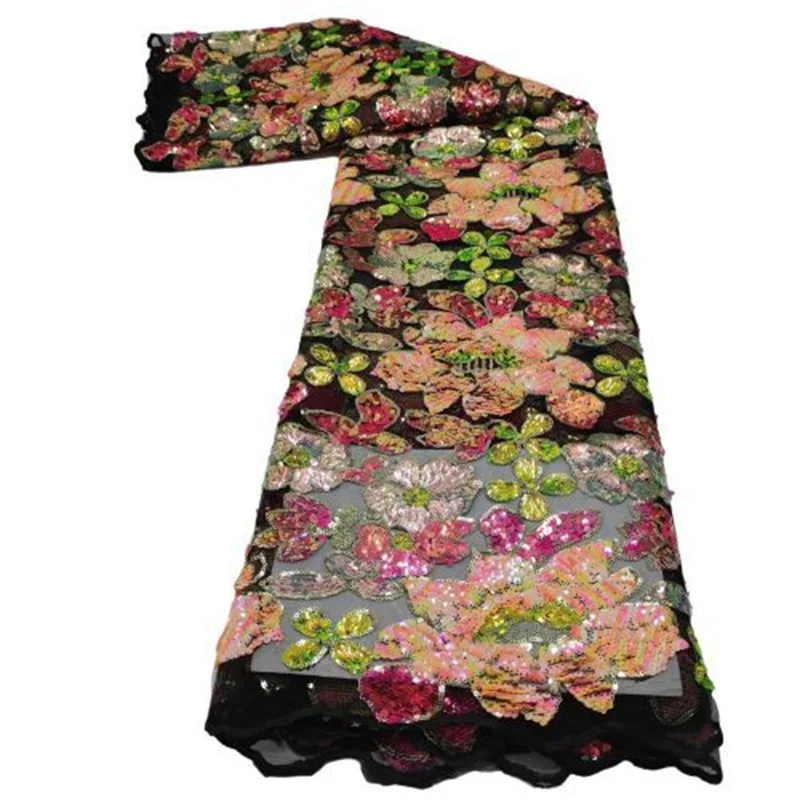 African Lace Fabric High Quality Nigerian Tulle Lace Fabric 2022 Shiny multicolor Sequins 5 Yards For Sew Dress Wedding Party
African Lace Fabric High Quality Nigerian Tulle Lace Fabric 2022 Shiny multicolor Sequins 5 Yards For Sew Dress Wedding Party