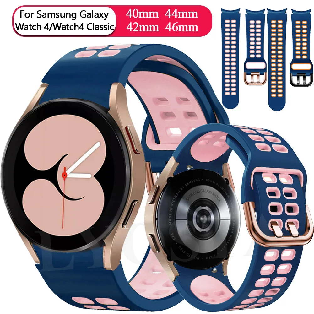 20mm Smart Wrist Strap For Samsung Galaxy Watch 4 44 40mm/Watch4 Classic 46 42mm Band Replacement Curved End Silicone Watchbands
20mm Smart Wrist Strap For Samsung Galaxy Watch 4 44 40mm/Watch4 Classic 46 42mm Band Replacement Curved End Silicone Watchbands
