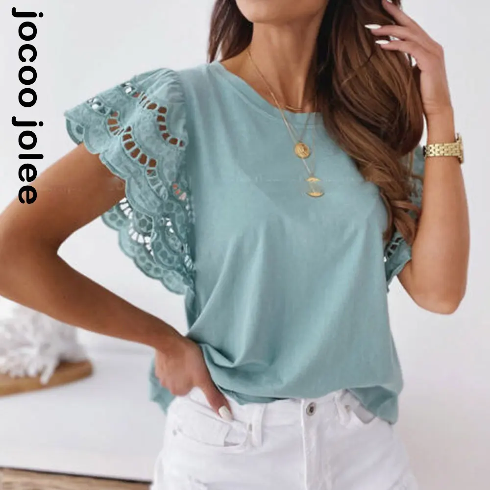 Lace Patchwork Women T-Shirts O-Neck Short Sleeve Casual Solid Loose Tees Female Streetwear Harajuku Ladies Tops Summer Tunic
Lace Patchwork Women T-Shirts O-Neck Short Sleeve Casual Solid Loose Tees Female Streetwear Harajuku Ladies Tops Summer Tunic