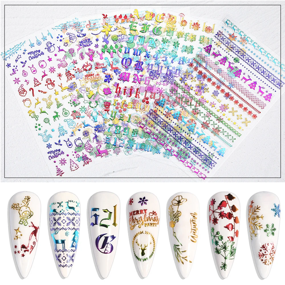 1 PCS 3D Nail Stickers Christmas Digital Gradient Color Snowman Christmas Tree Fashion Slider For Nail DIY Design Press On Nail
1 PCS 3D Nail Stickers Christmas Digital Gradient Color Snowman Christmas Tree Fashion Slider For Nail DIY Design Press On Nail