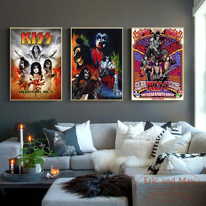Kiss Rock Band Music Posters And Prints Canvas Painting Wall Pictures For Living Room Movie Decoration Home Decor Tableau
Kiss Rock Band Music Posters And Prints Canvas Painting Wall Pictures For Living Room Movie Decoration Home Decor Tableau