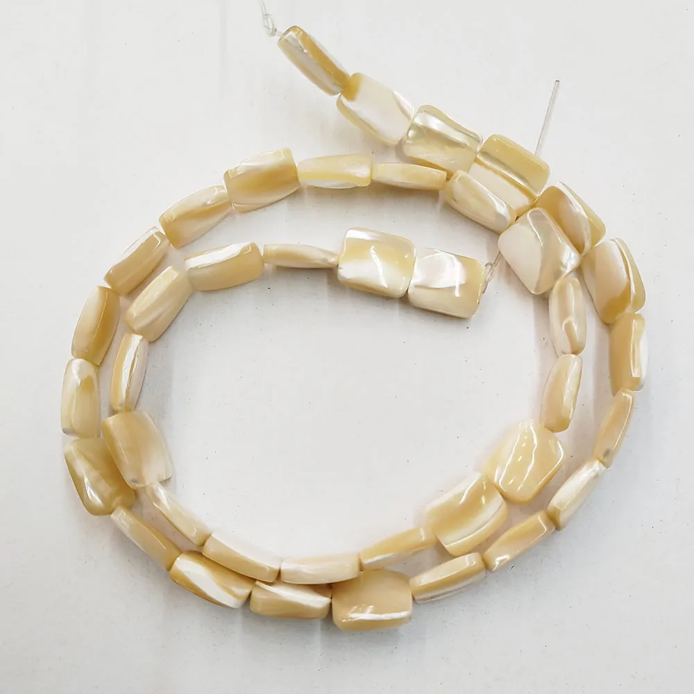 Natural Yellow Shell Loose Beads 8*10mm Rectangle Beaded for Charms Women Jewelry Making DIY Bracelet Necklace Accessories 15''
Natural Yellow Shell Loose Beads 8*10mm Rectangle Beaded for Charms Women Jewelry Making DIY Bracelet Necklace Accessories 15''