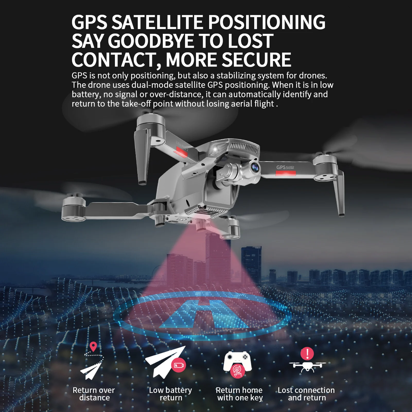 New L106Pro2 Drone With Wide Angle HD 4K 1080P Dual Camera Height Hold Wifi RC Foldable Quadcopter Dron Gift Toy
New L106Pro2 Drone With Wide Angle HD 4K 1080P Dual Camera Height Hold Wifi RC Foldable Quadcopter Dron Gift Toy