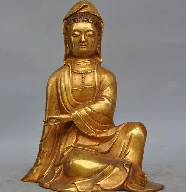 China Buddhis bronze Gilt freedom goddess Kwan-yin Guanyin Quanyin Buddha statue
China Buddhis bronze Gilt freedom goddess Kwan-yin Guanyin Quanyin Buddha statue