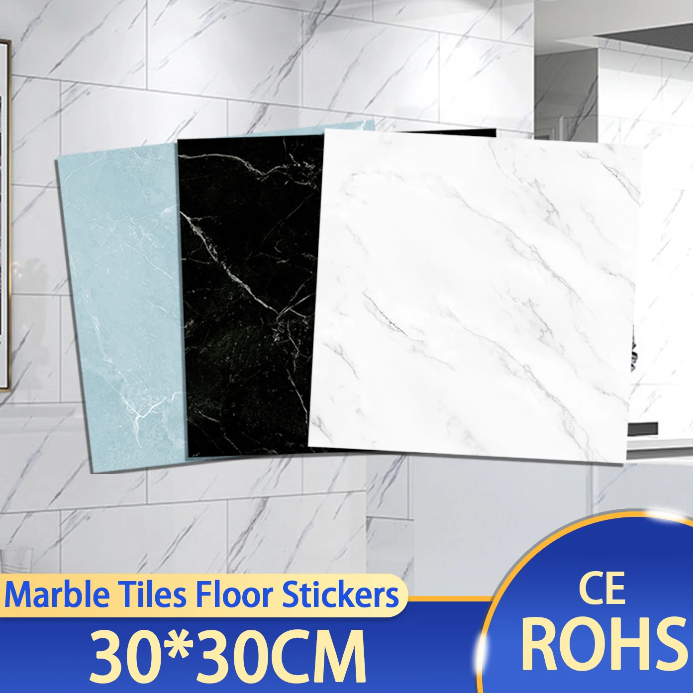 Wall Sticker Self Adhesive waterproof PVC Tiles Floor Stickers Marble Bathroom living room Bedroom Ground Thick Wallpapers
Wall Sticker Self Adhesive waterproof PVC Tiles Floor Stickers Marble Bathroom living room Bedroom Ground Thick Wallpapers
