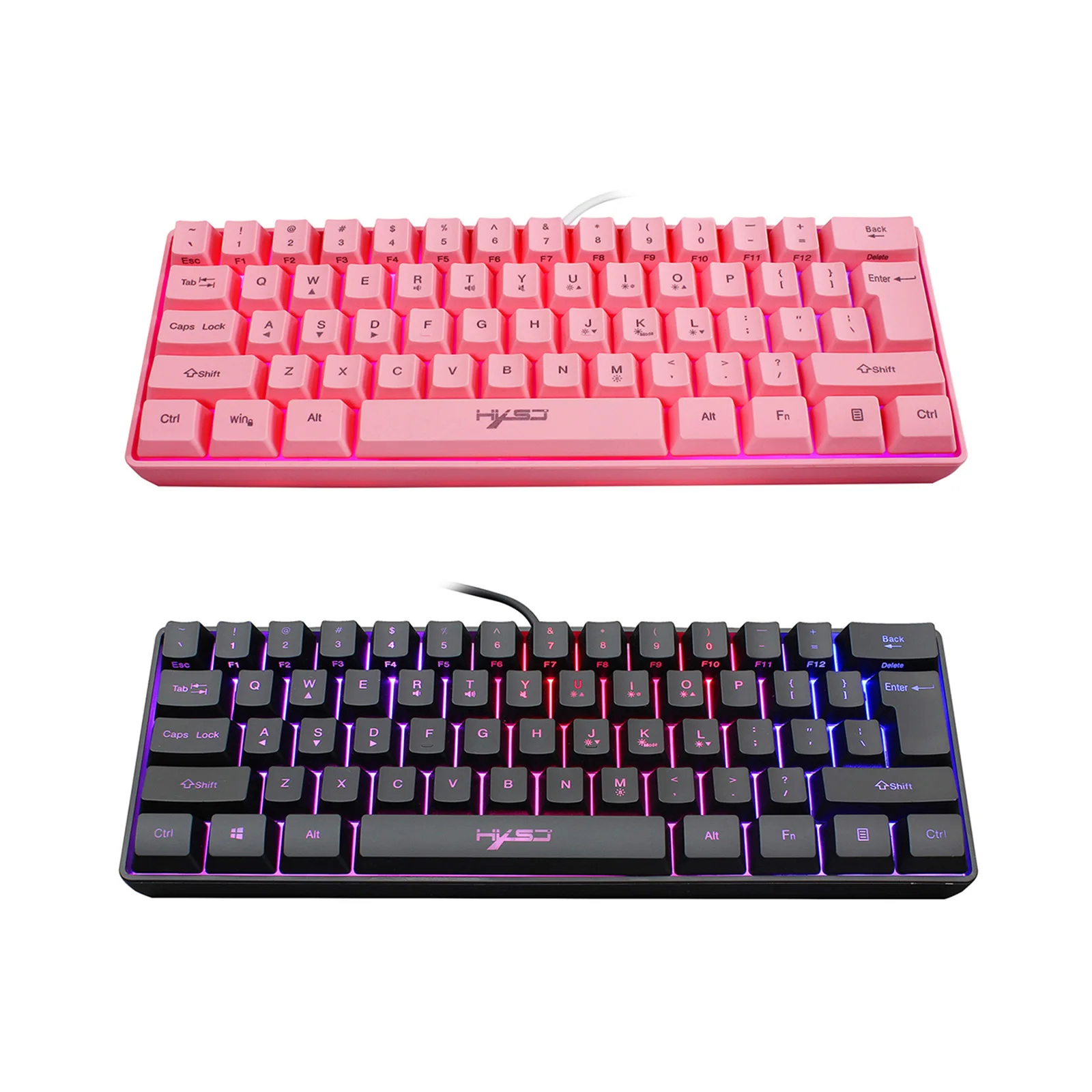 RGB Lighting Effect 61 Keys USB Profession Mechanical Keyboard Wired Gaming Membrane Keyboard With Detachable Keycap
RGB Lighting Effect 61 Keys USB Profession Mechanical Keyboard Wired Gaming Membrane Keyboard With Detachable Keycap