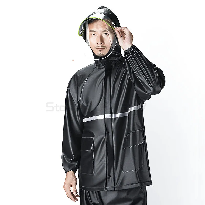 Scooter Thick Suit Raincoat Set Jacket Pants Plastic Waterproof Men Raincoat Women Poncho Yagmurluk Erkek Rain Gear AD50RC
Scooter Thick Suit Raincoat Set Jacket Pants Plastic Waterproof Men Raincoat Women Poncho Yagmurluk Erkek Rain Gear AD50RC