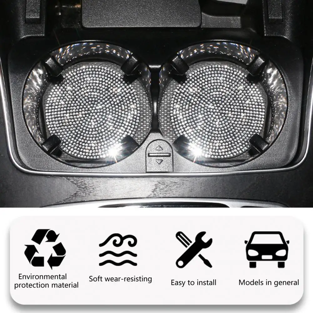 Car Cup Pad Anti-scratch Heat-resistant Round Thick Rhinestone Car Coaster for Daily Use Drinks Holders
Car Cup Pad Anti-scratch Heat-resistant Round Thick Rhinestone Car Coaster for Daily Use Drinks Holders