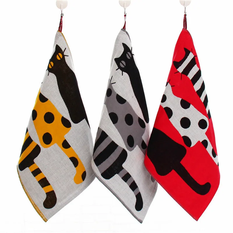 34*40cm Cotton Three-layer Gauze Square Cotton Towel Fabric Jacquard Cartoon Cats Hanging Towel
34*40cm Cotton Three-layer Gauze Square Cotton Towel Fabric Jacquard Cartoon Cats Hanging Towel