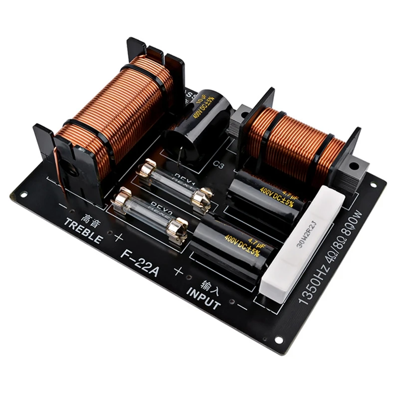 1Pcs 800W 2 Way Audio Speaker Frequency Divider Tweeter Bass Crossover Filter Speaker Amplifier Home Sound Theater
1Pcs 800W 2 Way Audio Speaker Frequency Divider Tweeter Bass Crossover Filter Speaker Amplifier Home Sound Theater