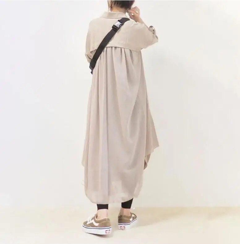 Plus Size Women Autumn Sundress Elegant Long Shirt Dress Lapel Neck Long Sleeve Solid Vestido Casual Loose Work Dresses
Plus Size Women Autumn Sundress Elegant Long Shirt Dress Lapel Neck Long Sleeve Solid Vestido Casual Loose Work Dresses