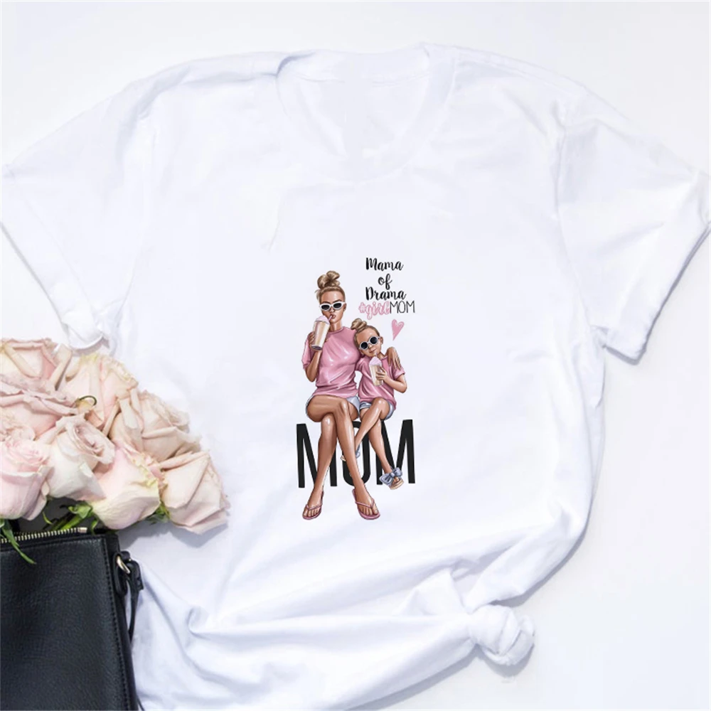 New Women T-shirts Cartoon Mom Life Maternal Love Print Summer Lady Top O-neck T Shirt Fashion Graphic Tee Casual Tshirt Female
New Women T-shirts Cartoon Mom Life Maternal Love Print Summer Lady Top O-neck T Shirt Fashion Graphic Tee Casual Tshirt Female