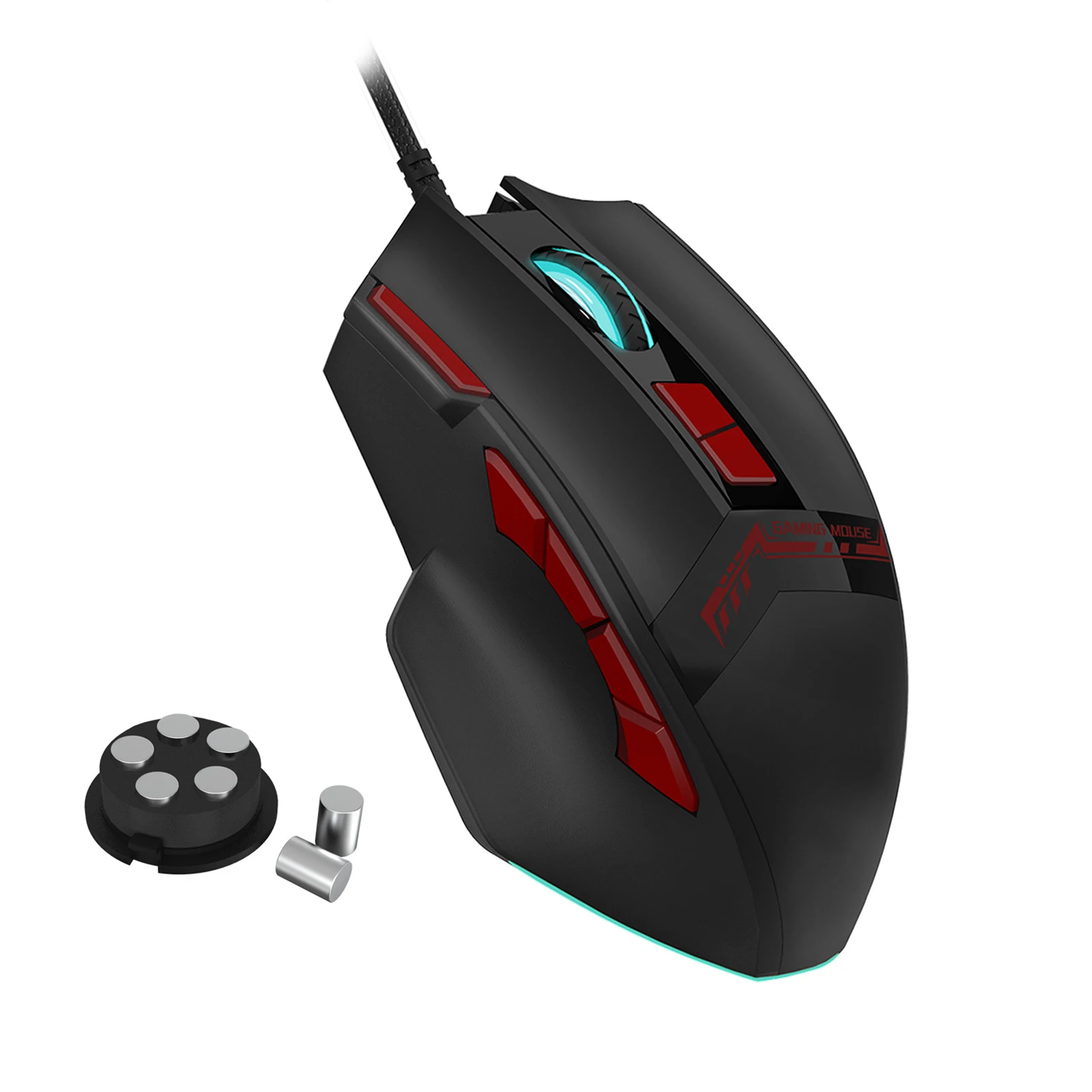 

Wired Mouse 10 Buttons USB Gaming Mouse With RGB Light 1000/1600/2400/3200DPI Weight Tuning For Desktop Laptop