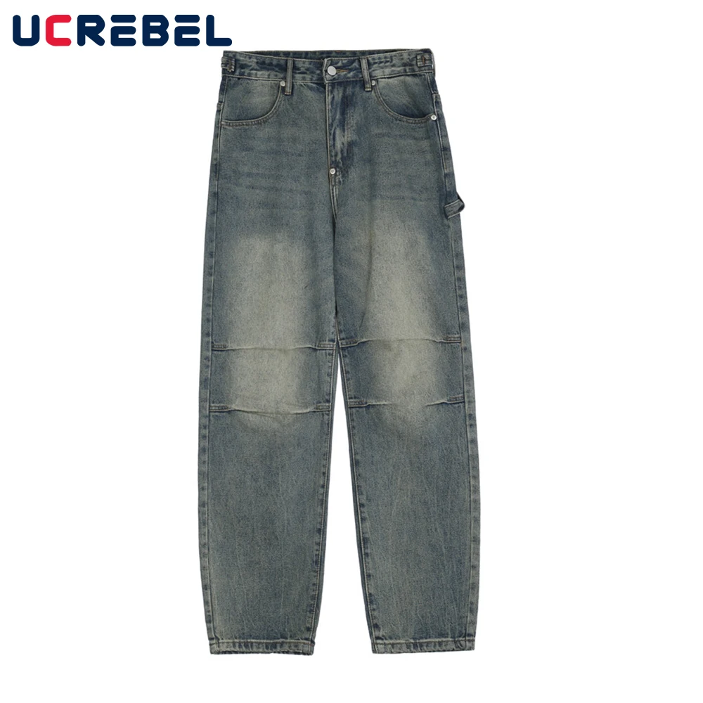 Distressed Denim Pants Mens High Street Pleated Loose Straight-leg Pants Streetwear Retro Jeans Casual Trousers Men
Distressed Denim Pants Mens High Street Pleated Loose Straight-leg Pants Streetwear Retro Jeans Casual Trousers Men